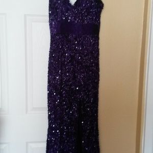 Mac Duggal - Dark Purple Formal Gown!!   Size 10